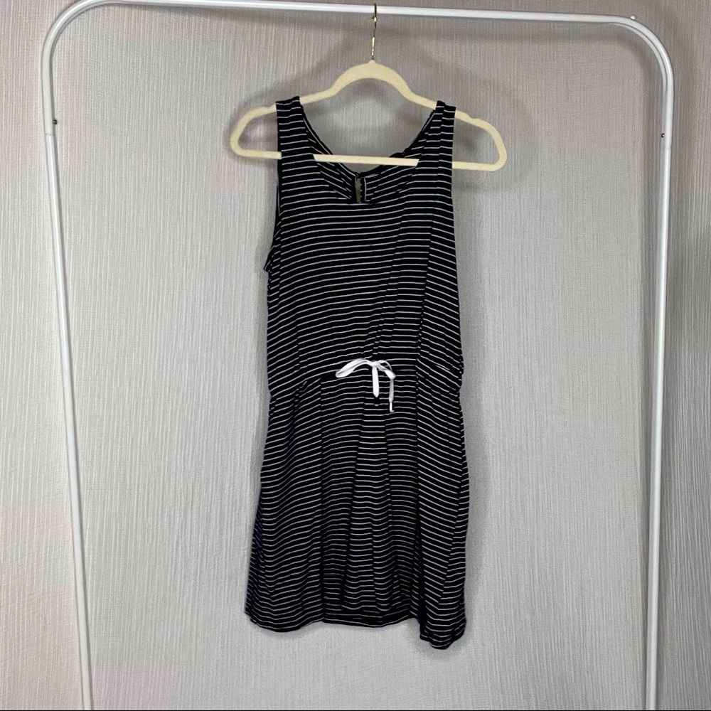 Navy Striped Dress